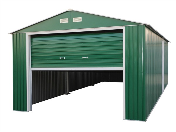 DuraMax 12x26 Steel Garage Kit - Green DuraMax 12x26 Steel Garage Kit - Green